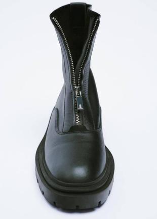 🖤 ботинки (ботинки) кожаные zara5 фото