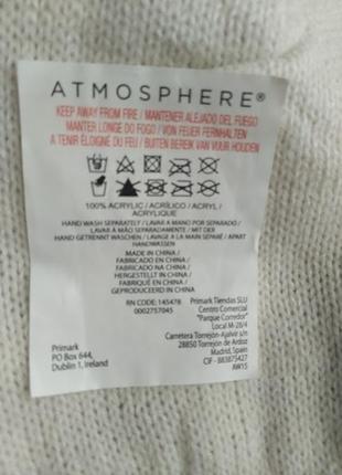 Супер качественная двойная шапка от atmosphere/ primark для девочки, скандинавский принт, на 18-36 м6 фото