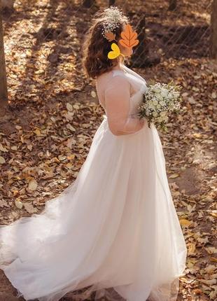 Весільна сукня 44р. у стилі бохо4 фото