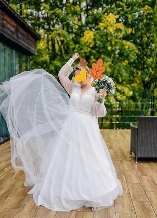 Весільна сукня 44р. у стилі бохо8 фото