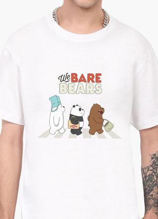 Футболка мужская вся правда о медведях (we bare bears) белый (9223-2666-wt-l) l