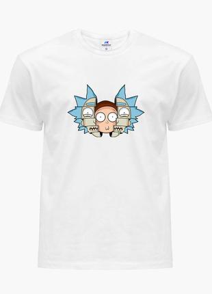 Футболка мужская рик и морти (rick and morty) белый (9223-2068-wt-l) l