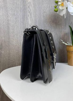 Женская кожаная сумка клатч мини сумочка пинко птички3 фото