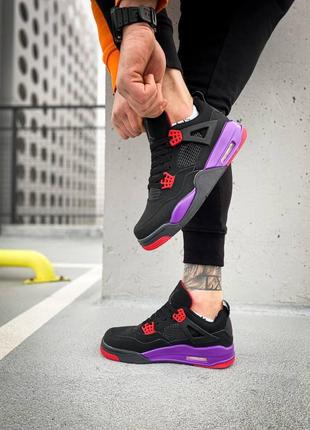 Жіночі кросівки nike air jordan retro 4 raptors drake ovo / smb3 фото