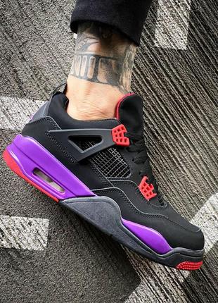 Жіночі кросівки nike air jordan retro 4 raptors drake ovo / smb4 фото