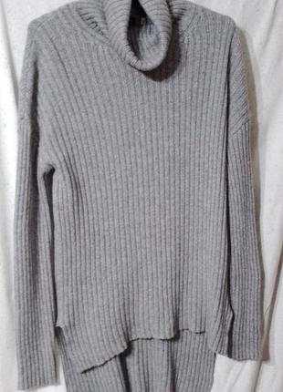 Кашемировый свитер туника с высоким горлом бренда c&a.2 фото