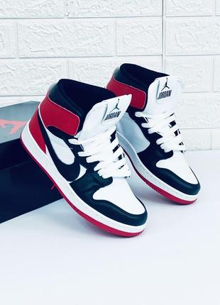 Кросівки nike jordan 1 retro кроссовки женские мужские найк джордан ретро мужские женские кросовки джордан7 фото