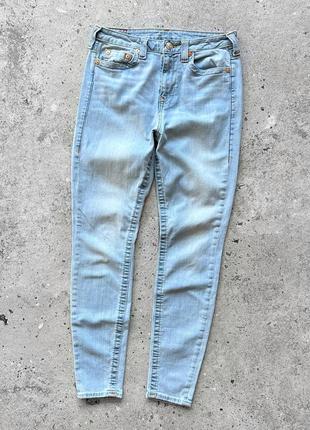 True religion blue halle light blue wash women’s jeans made in mexico джинси