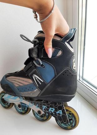 Взрослые роликовые коньки ultra wheels abec3 abec 3 biofit 76mm inline skates rollerblades womans 83 фото