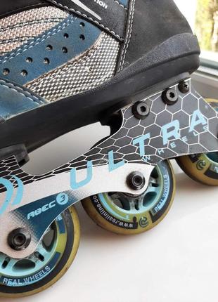 Взрослые роликовые коньки ultra wheels abec3 abec 3 biofit 76mm inline skates rollerblades womans 88 фото