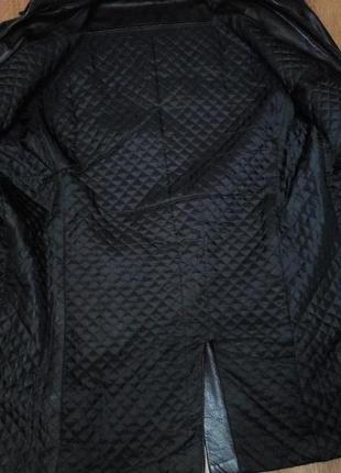 Куртка кожаная утепленная черная кожа натуральная2 фото