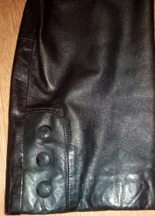 Куртка кожаная утепленная черная кожа натуральная4 фото