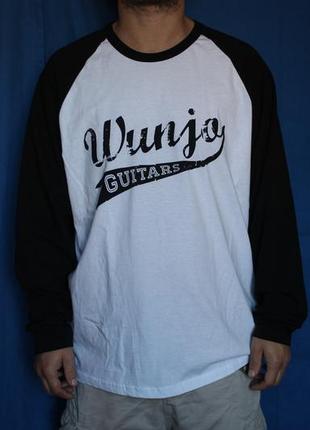 Чоловічий реглан wunjo guitars london, бренд fruit of the loom, розмір xl
