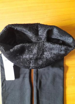 Женские лосины бесшовные на толстом меху. кашемир. люкс качество