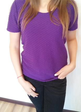 Фиолетовая футболка1 фото