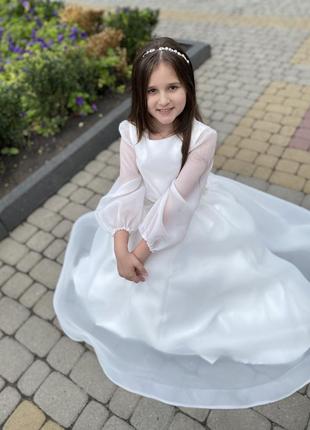 Сукня плаття на перше причастя, нарядна, на вік 9-10 років7 фото