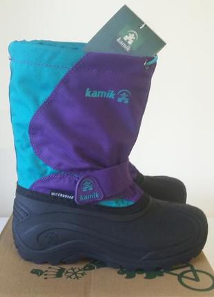 Теплі і стильні зимові чоботи для дівчинки 32р. kamik