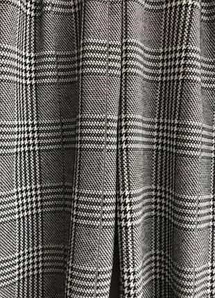 Брюки в клетку с высокой посадкой4 фото