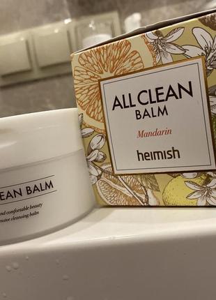 Бальзам для снятия макияжа с мандарином heimish all clean balm mandarin 120 мл3 фото