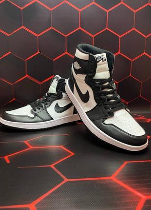 Кросівки air jordan 1 retro high og black white