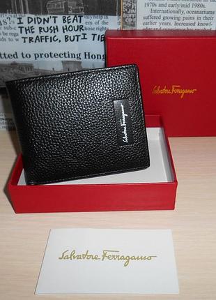 Кошелек, портмоне, бумажник salvatore ferragamo кожа, италия