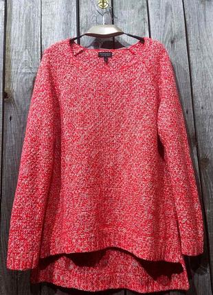 Яркий удлинённый свитер