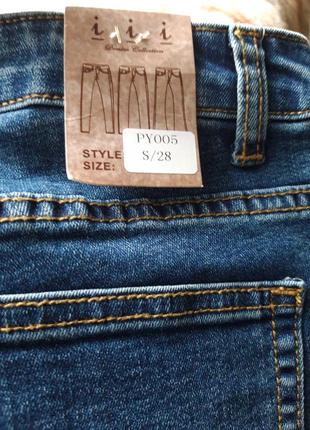 Стильні джинси вузького крою, розмір s/m3 фото