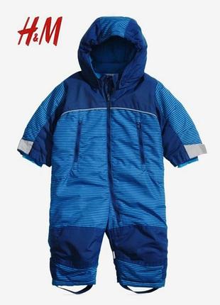 Зимний мембранный термо комбинезон h&m 6-9-12 (74-80см)