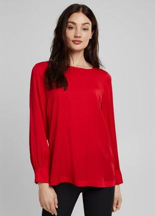 Червона блузка з довгими рукавами esprit