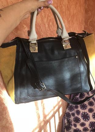 Терміново!сумка zara кожзам і замша натуральна