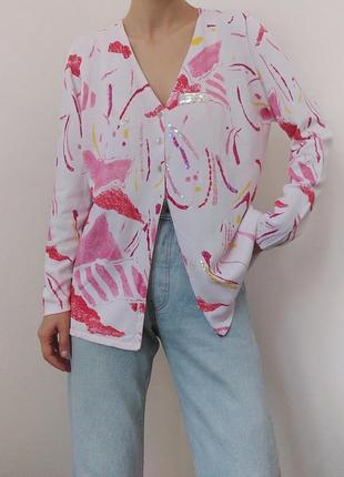 Білий кардиган розовий кофта віскоза gil bret светр оверсайз пуловер джемпер лонгслів кофта на гудзиках віскоза в принт шерстяний светр джемпер шерсть8 фото