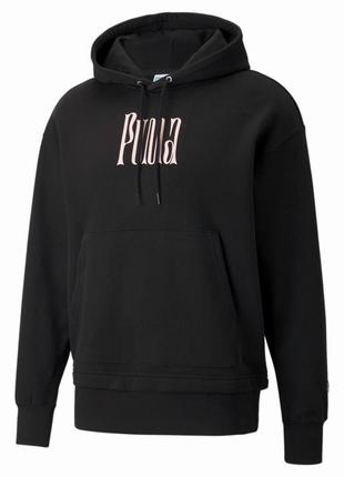 Оригінальне худі оверсайз puma downtown graphic hoodie tr1 фото