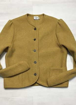 Шикарный женский горчичный шерстяной жакет австрия 🇦🇹 как bogner