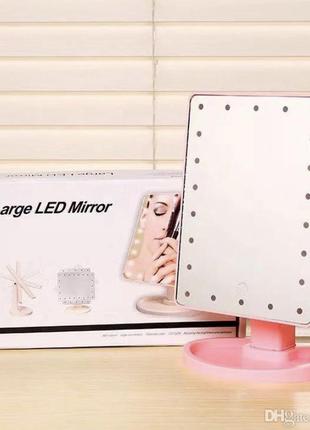 Зеркало настольное с подсветкой led – бренд large led mirror5 фото