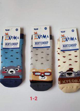 Теплі носки дитячі махрові шкарпетки теплі для хлопчика дівчинки