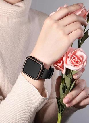 Стекло + чехол для часов apple watch