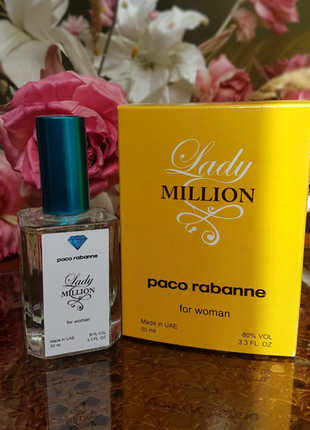 Paco rabanne lady million (пако раббане леді мільйон) жіноча парфумерія тестер 50 ml diamond оае