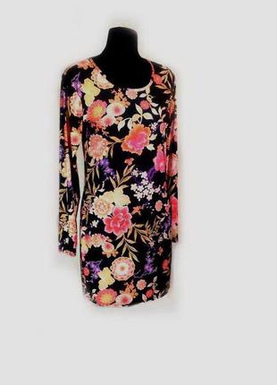 Плаття квиточками з рукавом р 40-42 чорно червоно чорне