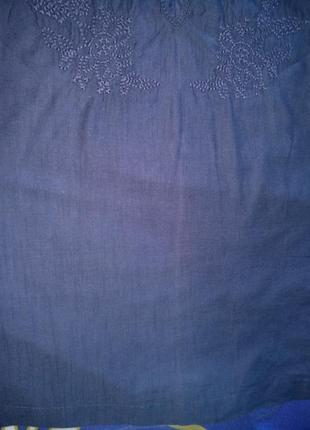 Тончайшая хлопковая блузка, индия пог-45 см.8 фото