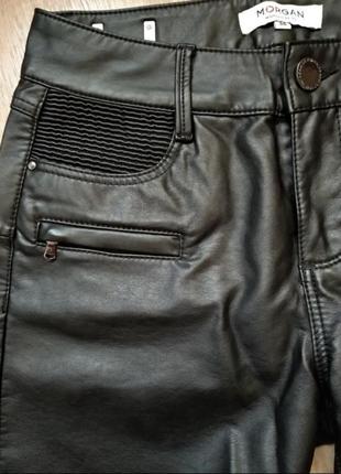 Кожаные штаны под кожу брюки леггинсы из эко кожи5 фото