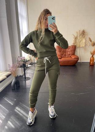 Костюм штани та світшот на флісі