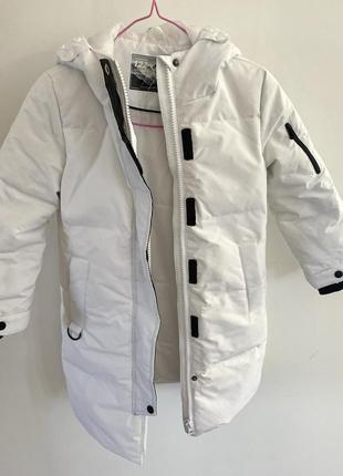 Зимове тепле пальто / зимова куртка на пуху для дівчинки 122
