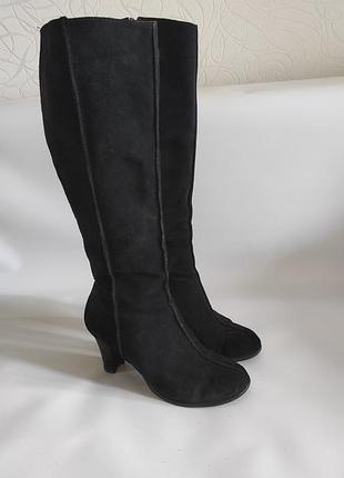 Чоботи натуральна замша на розмір 40