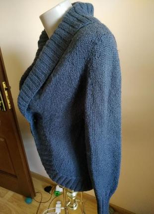 Очень теплый свитер кардиган 10-12 р в составе шерсть2 фото