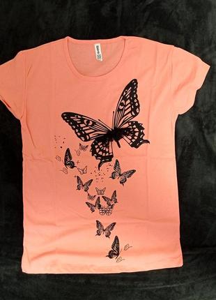 Женская футболка с бабочками 🦋