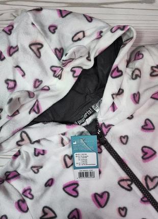 Флисовый кигуруми / теплая пижама для девочки7 фото