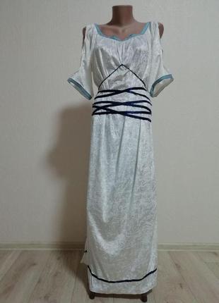 Новогодний карнавальный костюм велюровое платье клеопатри размер универсальный