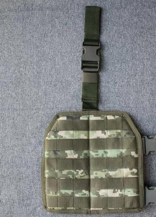 Платформа / панель тактическая набедренная - зеленый пиксель