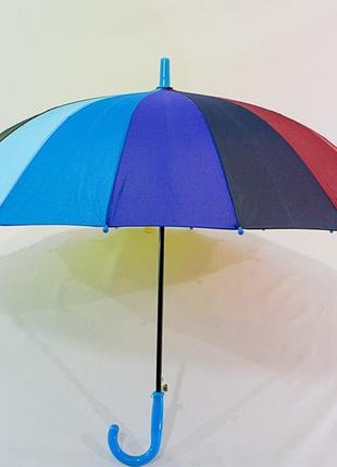 Дитячий підлітковий парасолька-тростина веселка на 8-13 років.2 фото