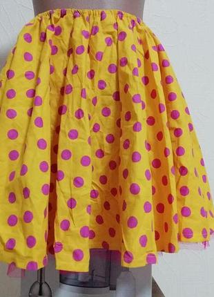 Юбка в горох в стиле ретро размер 38-м-10